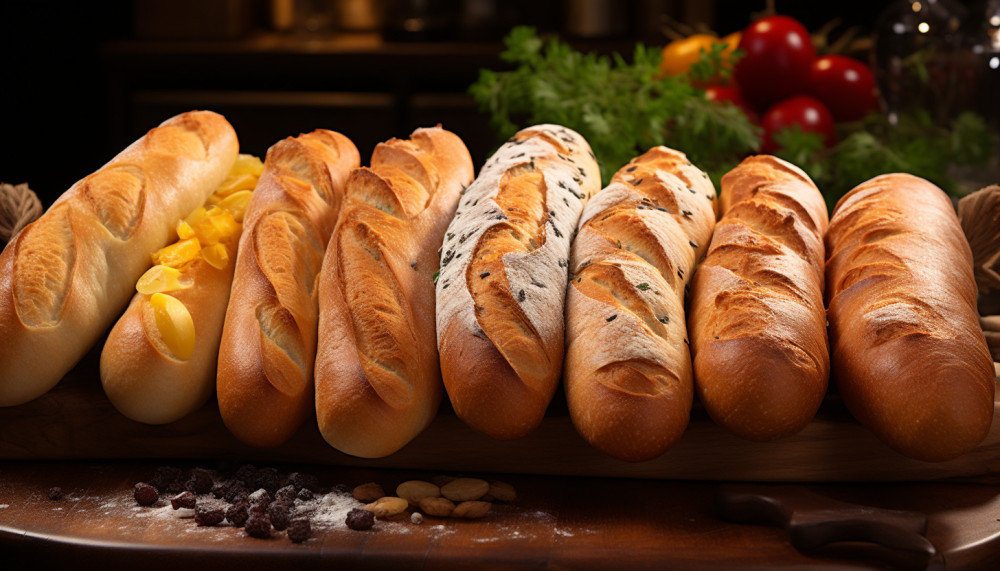 Divers - Différents types de baguette de pain